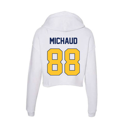 Marquette - NCAA Men's Lacrosse : Scott Michaud - Women's Crop Fleece Hoodie-1