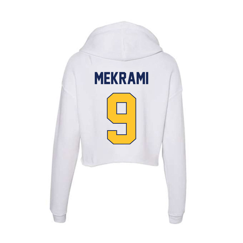 Marquette - NCAA Men's Soccer : Adam Mekrami - Women's Crop Fleece Hoodie-1