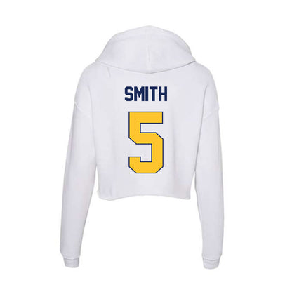 Marquette - NCAA Women's Basketball : Charia Smith - Women's Crop Fleece Hoodie-1