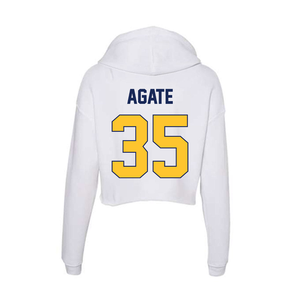 Marquette - NCAA Women's Lacrosse : Eliza Agate - Women's Crop Fleece Hoodie-1