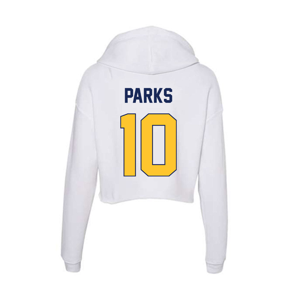 Marquette - NCAA Women's Volleyball : Emma Parks - Women's Crop Fleece Hoodie-1