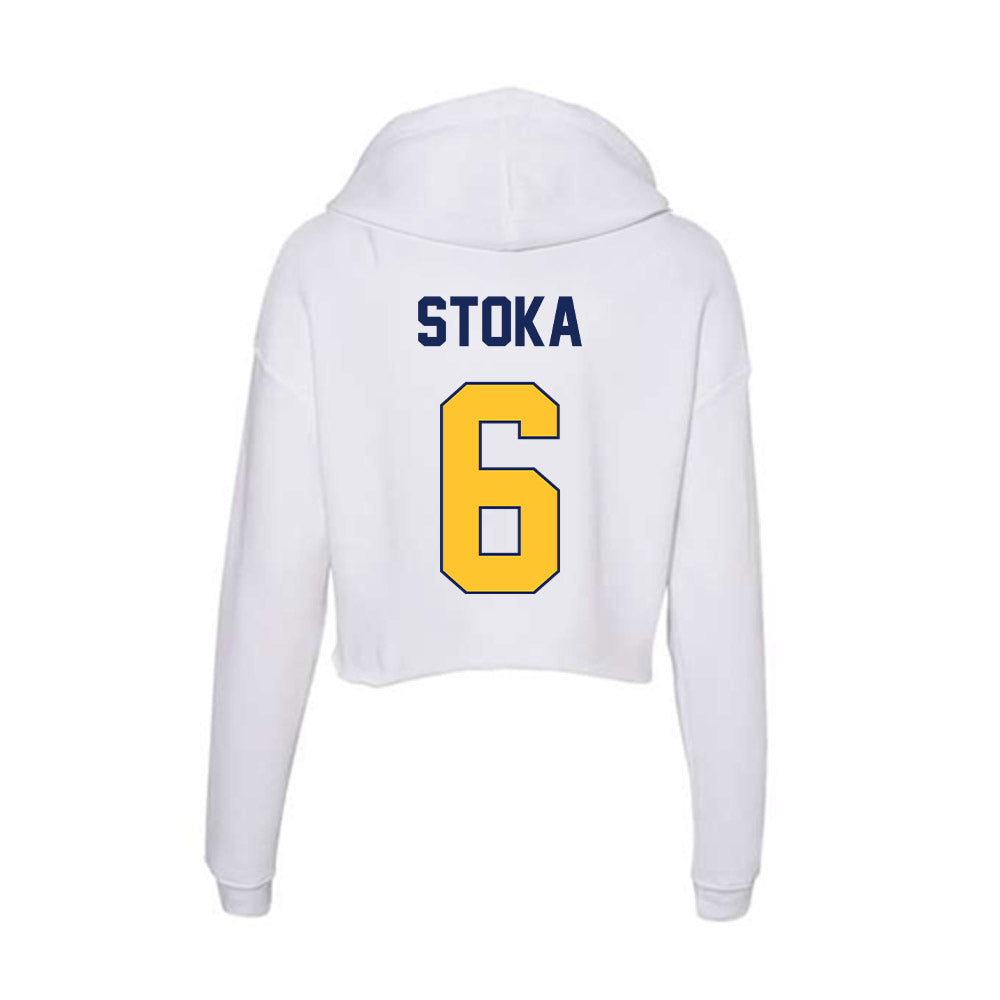 Marquette - NCAA Men's Soccer : Mateo Stoka - Women's Crop Fleece Hoodie-1