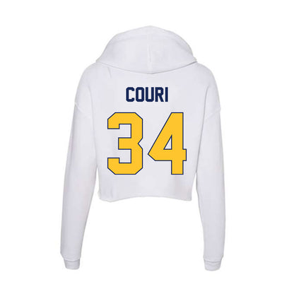 Marquette - NCAA Women's Lacrosse : Emily Couri - Women's Crop Fleece Hoodie-1
