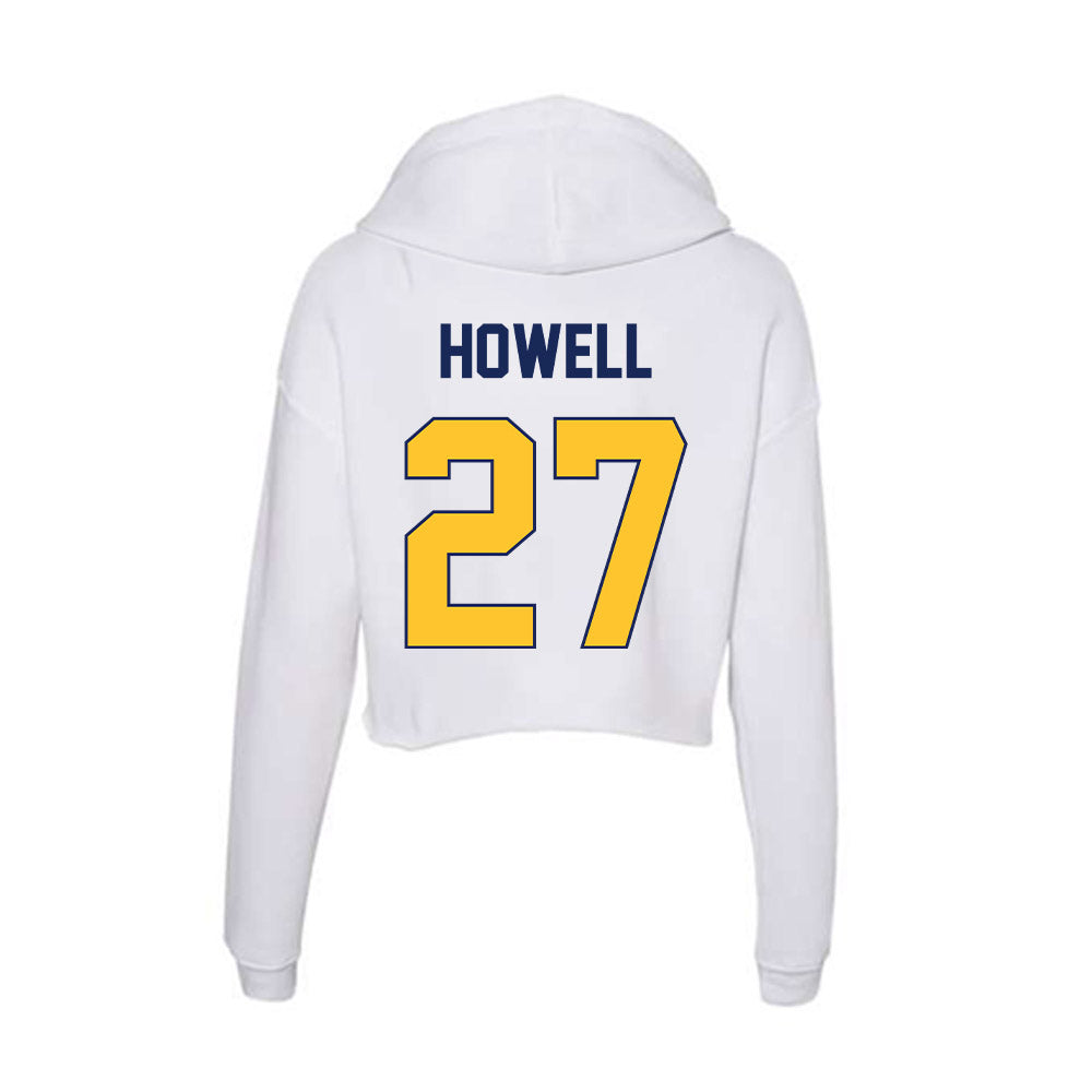 Marquette - NCAA Women's Lacrosse : Jillian Howell - Women's Crop Fleece Hoodie-1