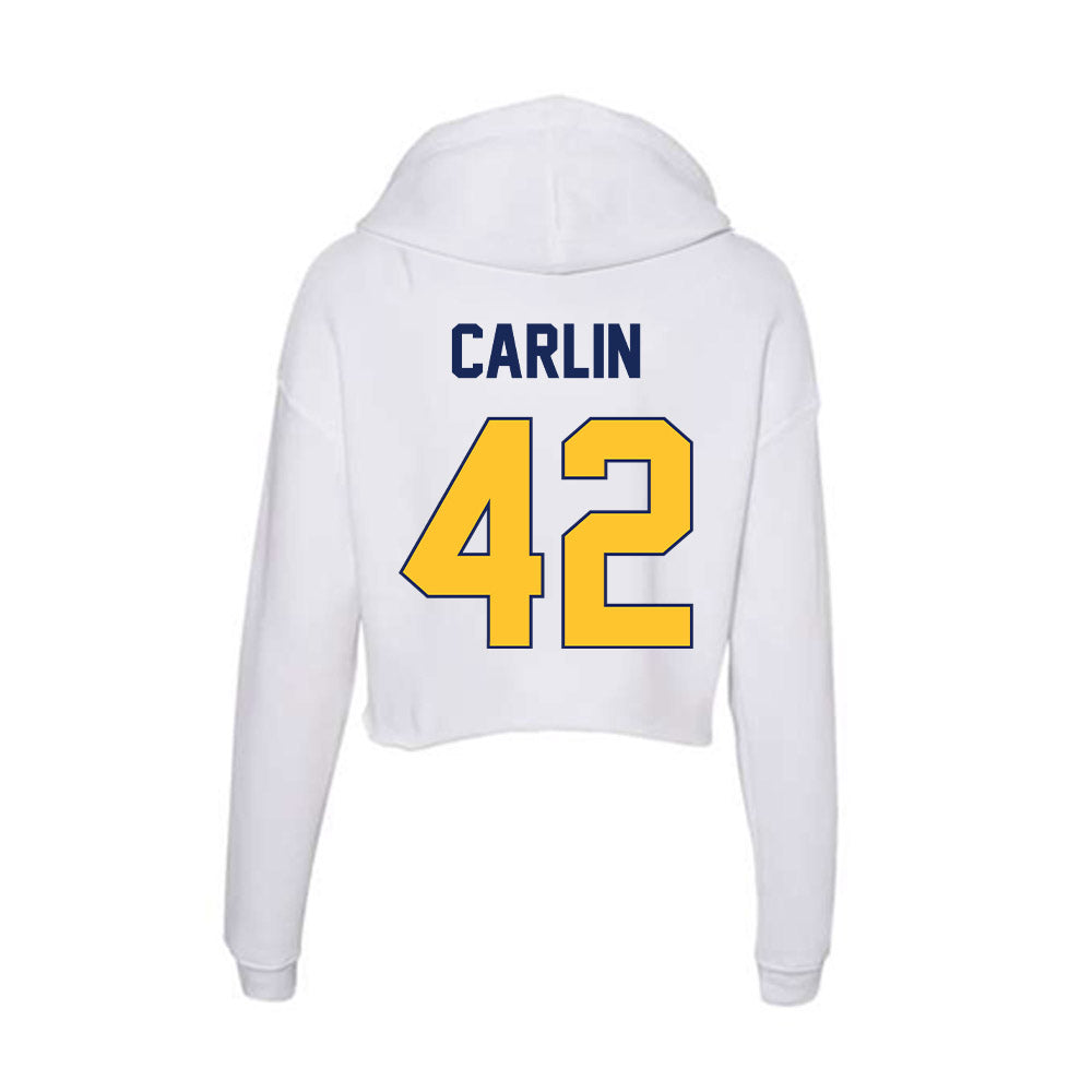 Marquette - NCAA Women's Lacrosse : Annabel Carlin - Women's Crop Fleece Hoodie-1