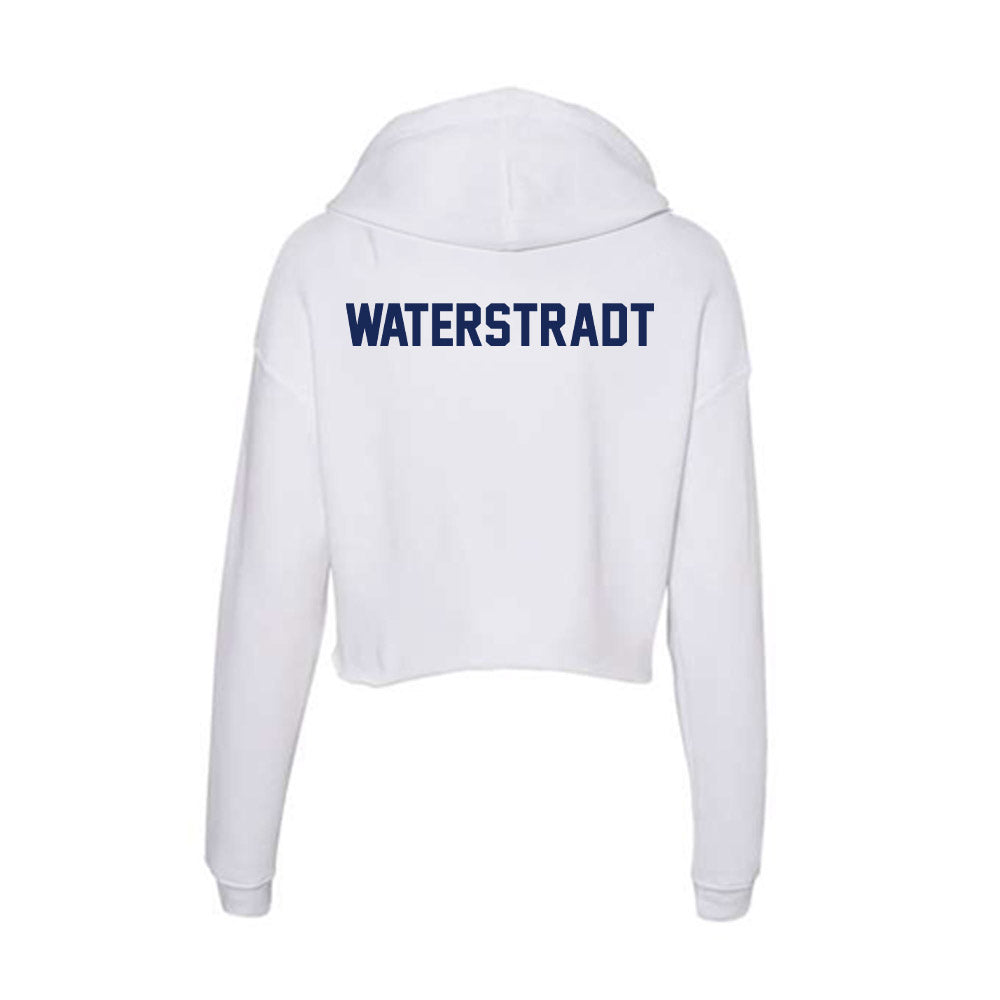 Marquette - NCAA Men's Track & Field : Will Waterstradt - Women's Crop Fleece Hoodie-1