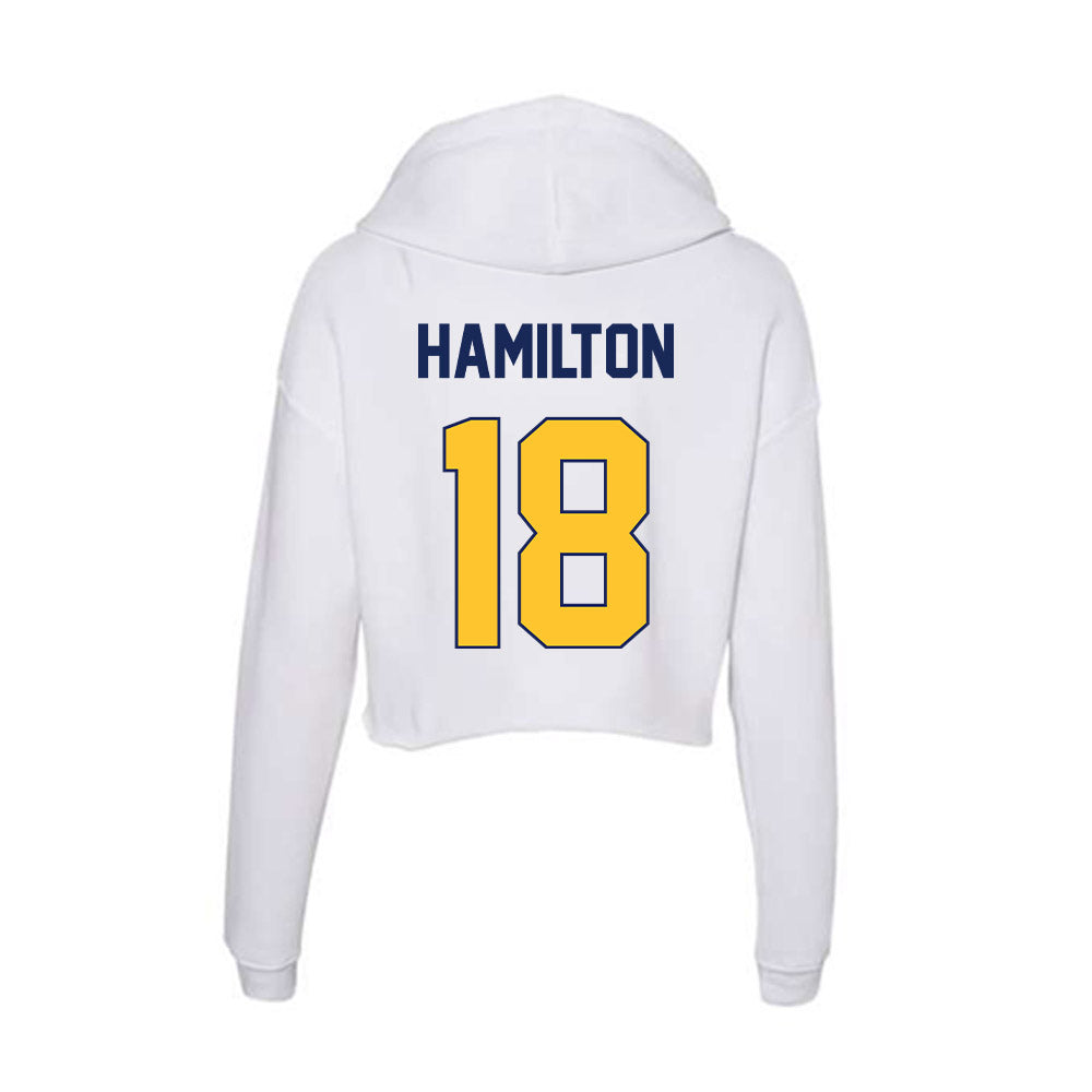 Marquette - NCAA Men's Basketball : Caedin Hamilton - Women's Crop Fleece Hoodie-1