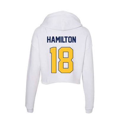 Marquette - NCAA Men's Basketball : Caedin Hamilton - Women's Crop Fleece Hoodie-1