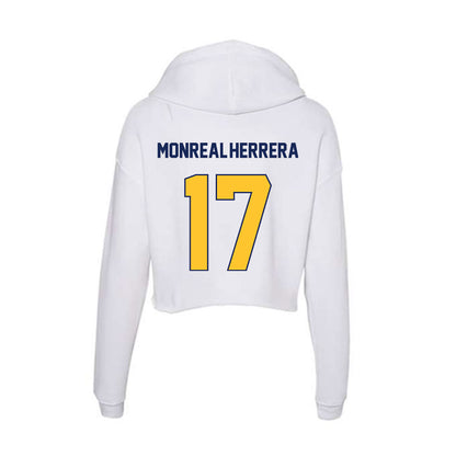 Marquette - NCAA Men's Soccer : Jonathan Monreal-Herrera - Women's Crop Fleece Hoodie-1