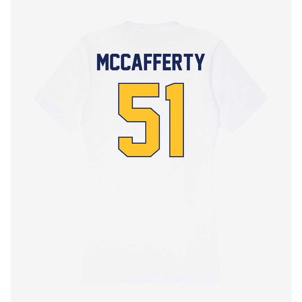 Marquette - NCAA Men's Lacrosse : Easton McCafferty - Women's V-Neck T-Shirt-1