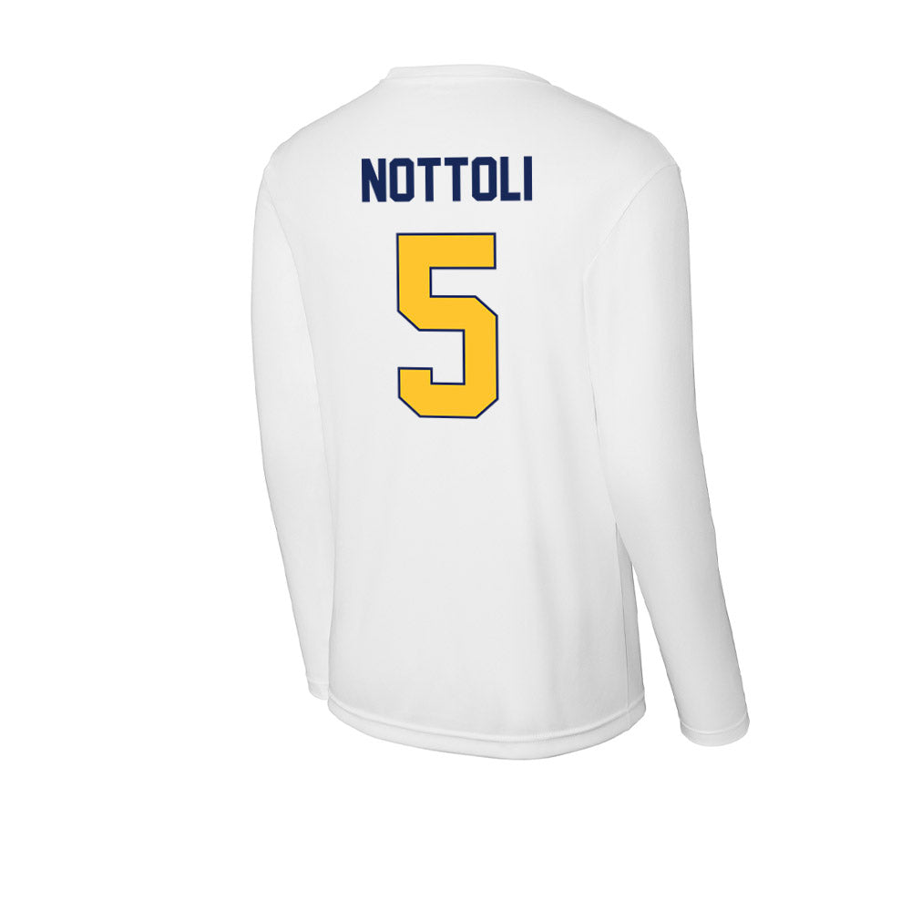 Marquette - NCAA Men's Lacrosse : Jacob Nottoli - Activewear Long Sleeve T-Shirt-1