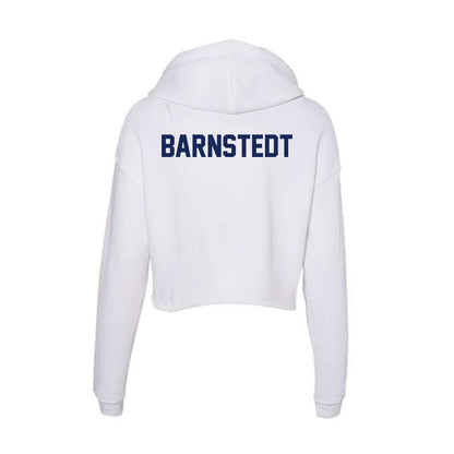 Marquette - NCAA Women's Tennis : Elise Barnstedt - Women's Crop Fleece Hoodie-1