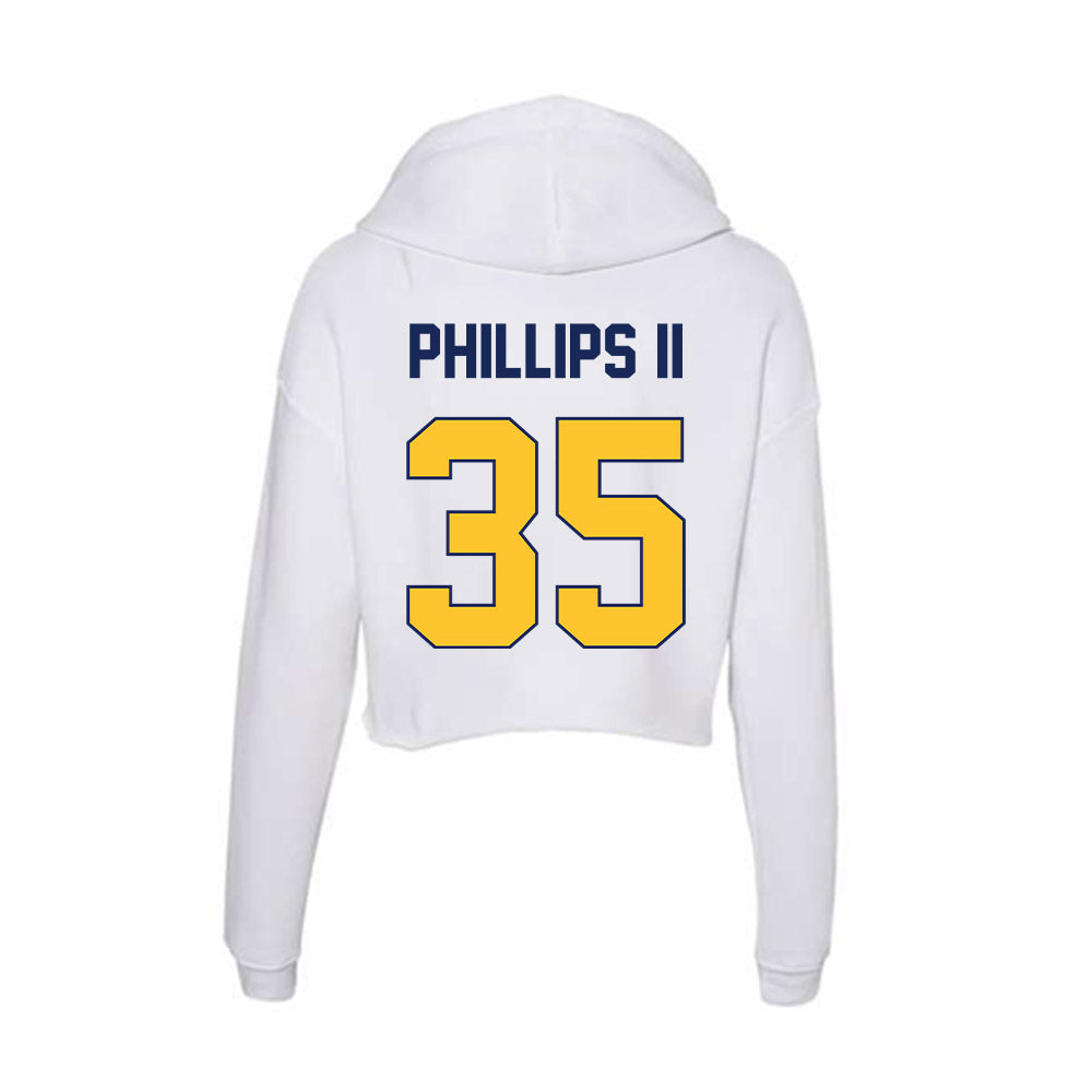 Marquette - NCAA Men's Basketball : Michael Phillips II - Women's Crop Fleece Hoodie-1