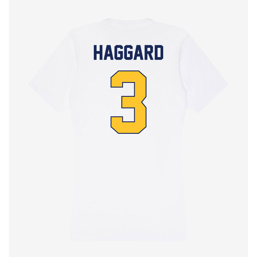 Marquette - NCAA Women's Volleyball : Isabela Haggard - Women's V-Neck T-Shirt-1