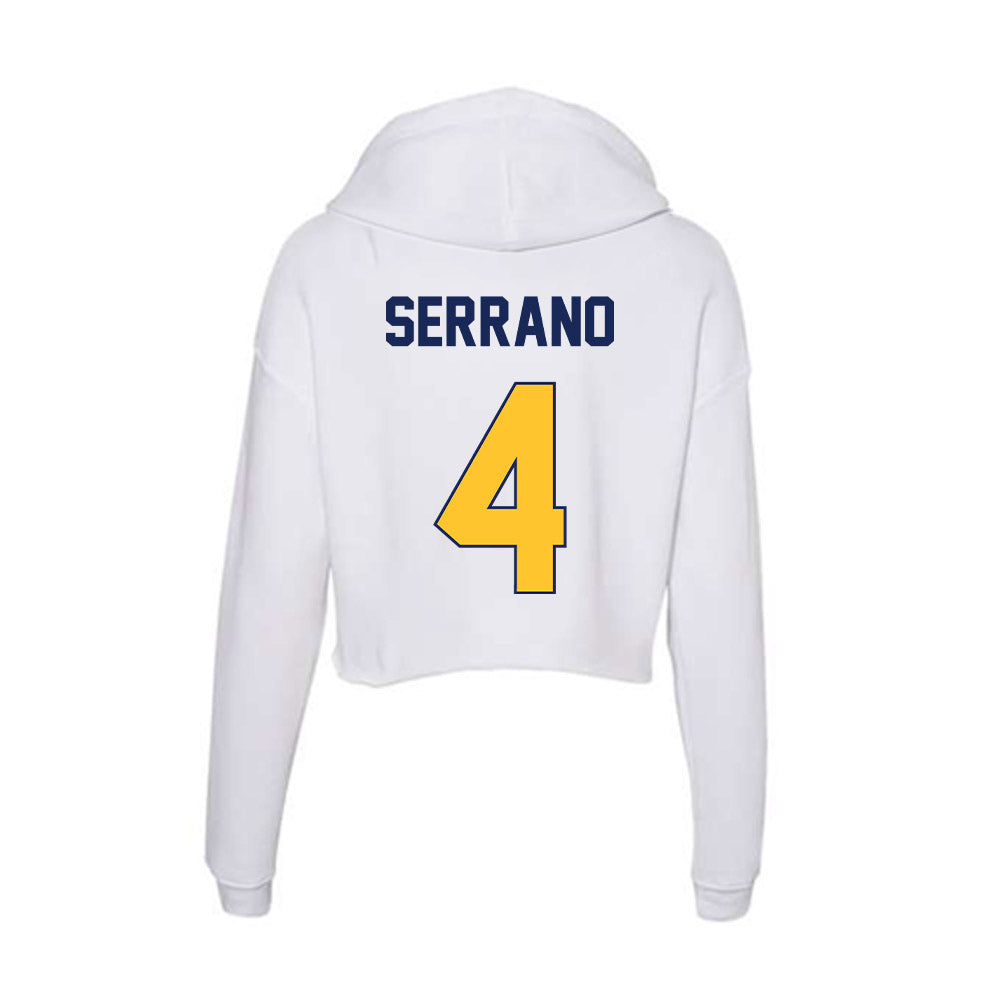 Marquette - NCAA Women's Lacrosse : Dani Serrano - Women's Crop Fleece Hoodie-1