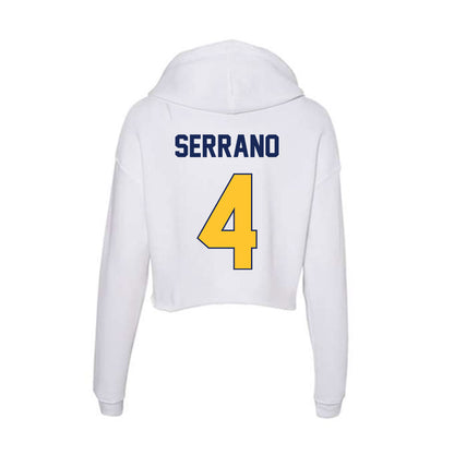 Marquette - NCAA Women's Lacrosse : Dani Serrano - Women's Crop Fleece Hoodie-1