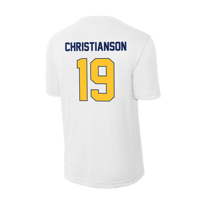 Marquette - NCAA Women's Soccer : Haley Christianson - Activewear T-Shirt-1