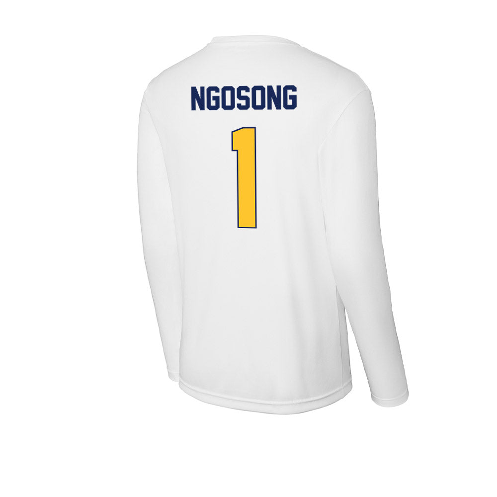 Marquette - NCAA Men's Track & Field : Brandon Ngosong - Activewear Long Sleeve T-Shirt-1