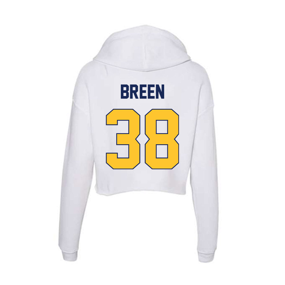 Marquette - NCAA Women's Lacrosse : Finley Breen - Women's Crop Fleece Hoodie-1