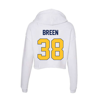 Marquette - NCAA Women's Lacrosse : Finley Breen - Women's Crop Fleece Hoodie-1