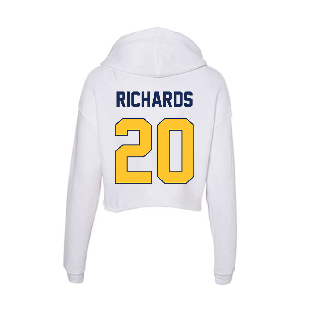 Marquette - NCAA Men's Soccer : Bryce Richards - Women's Crop Fleece Hoodie-1