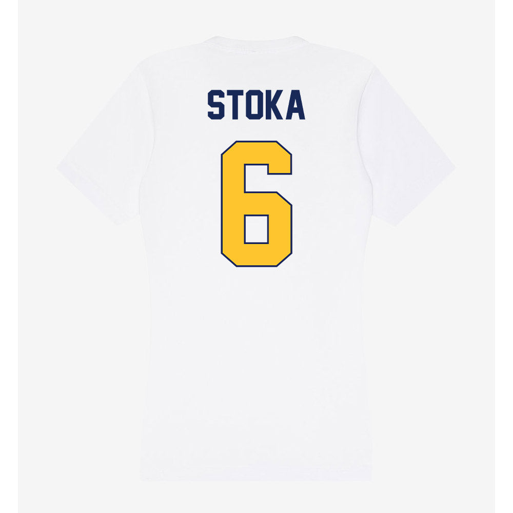 Marquette - NCAA Men's Soccer : Mateo Stoka - Women's V-Neck T-Shirt-1