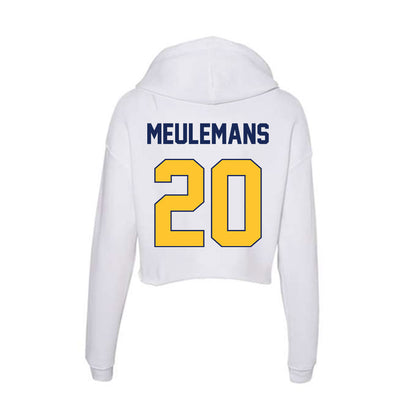 Marquette - NCAA Women's Basketball : Jordan Meulemans - Women's Crop Fleece Hoodie-1