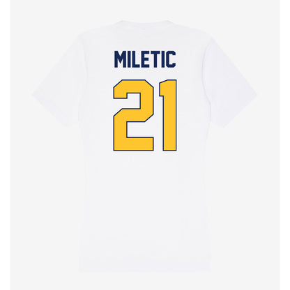 Marquette - NCAA Men's Basketball : Ian Miletic - Women's V-Neck T-Shirt-1