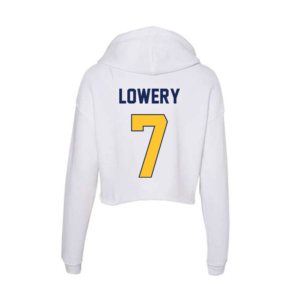 Marquette - NCAA Men's Basketball : Zaide Lowery - Women's Crop Fleece Hoodie-1