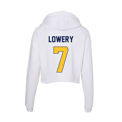 Marquette - NCAA Men's Basketball : Zaide Lowery - Women's Crop Fleece Hoodie-1