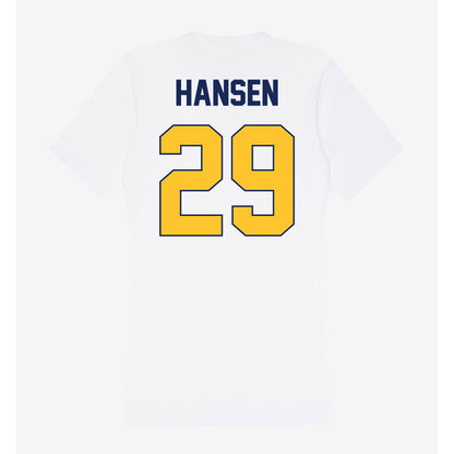 Marquette - NCAA Women's Lacrosse : Megan Hansen - Women's V-Neck T-Shirt-1