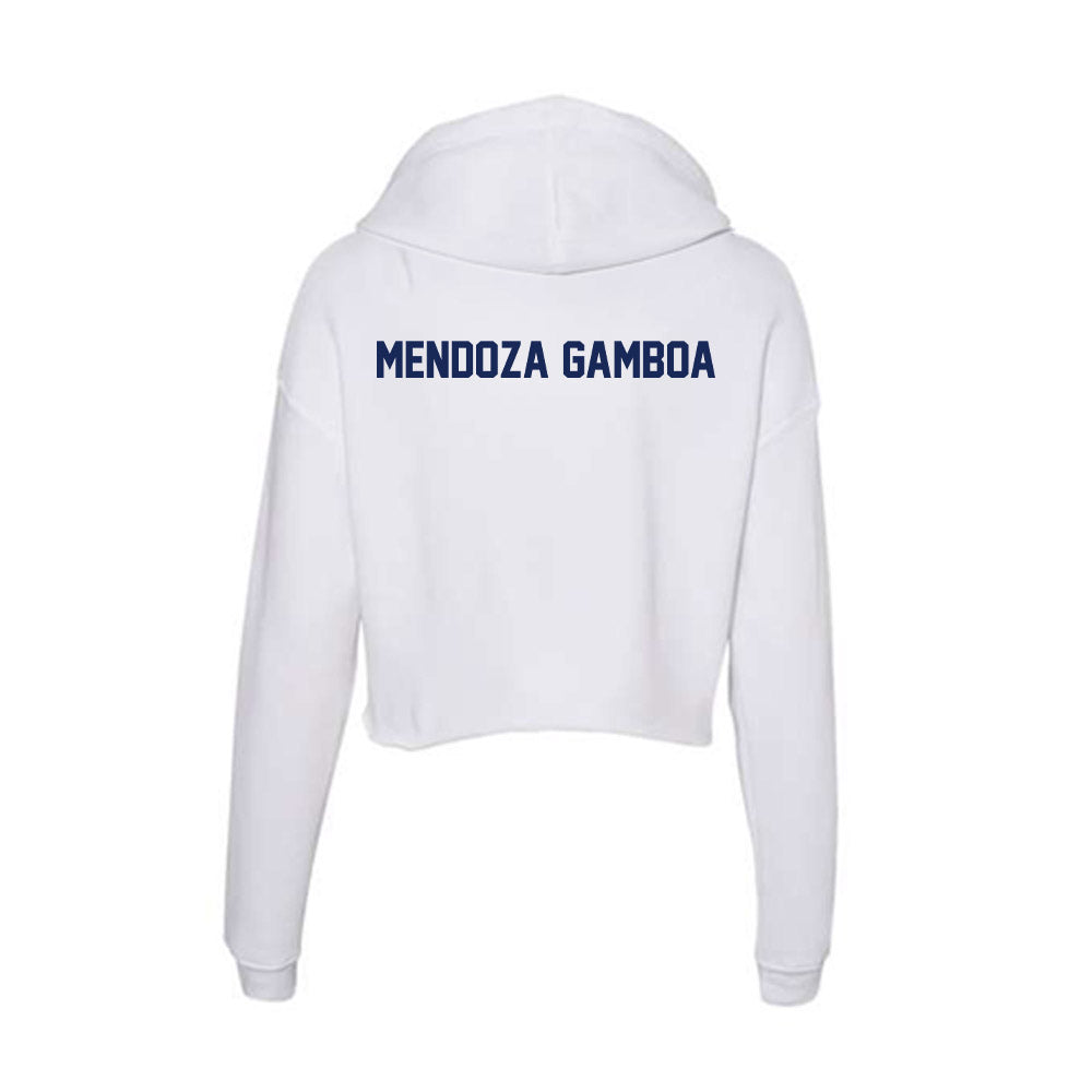 Marquette - NCAA Women's Tennis : Luciana Mendoza Gamboa - Women's Crop Fleece Hoodie-1