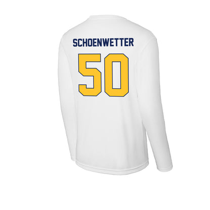 Marquette - NCAA Men's Lacrosse : Jack Schoenwetter - Activewear Long Sleeve T-Shirt-1