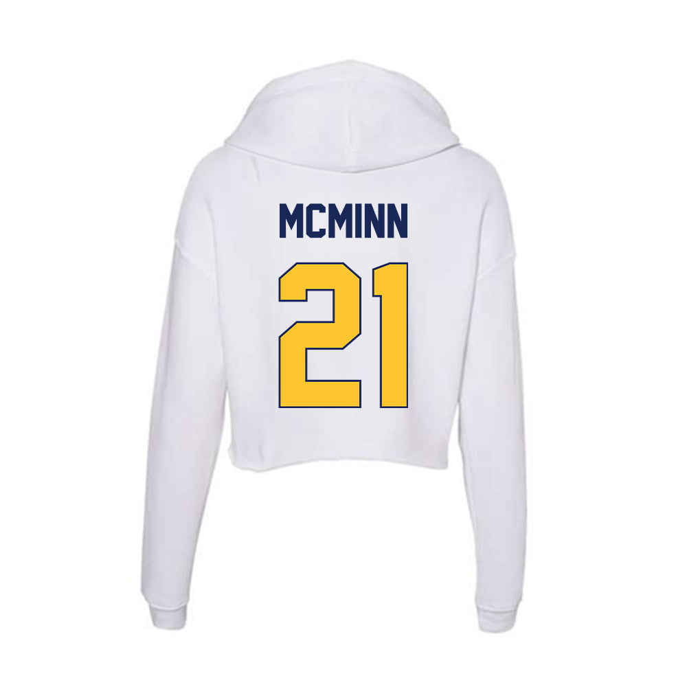 Marquette - NCAA Women's Soccer : Kiley McMinn - Women's Crop Fleece Hoodie-1