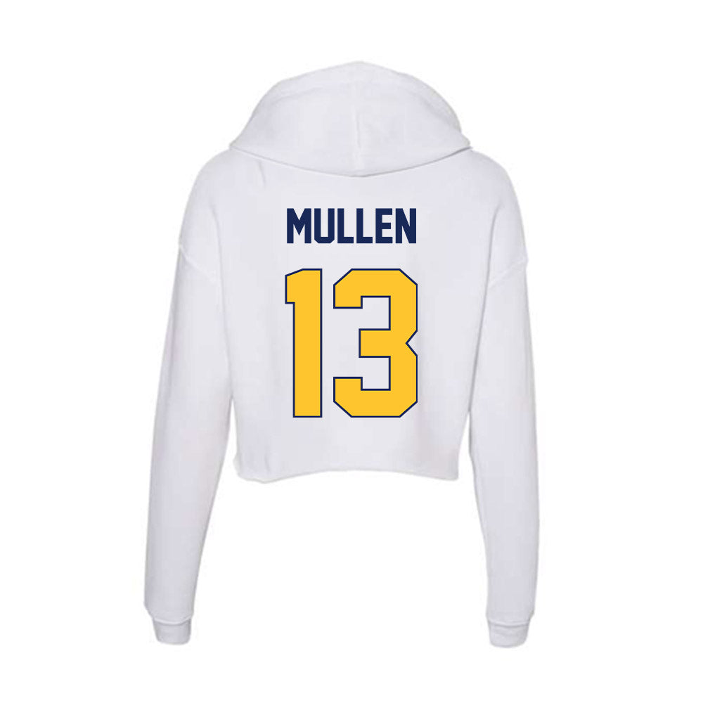 Marquette - NCAA Men's Lacrosse : Tucker Mullen - Women's Crop Fleece Hoodie-1