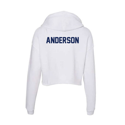 Marquette - NCAA Men's Track & Field : Jude Anderson - Women's Crop Fleece Hoodie-1