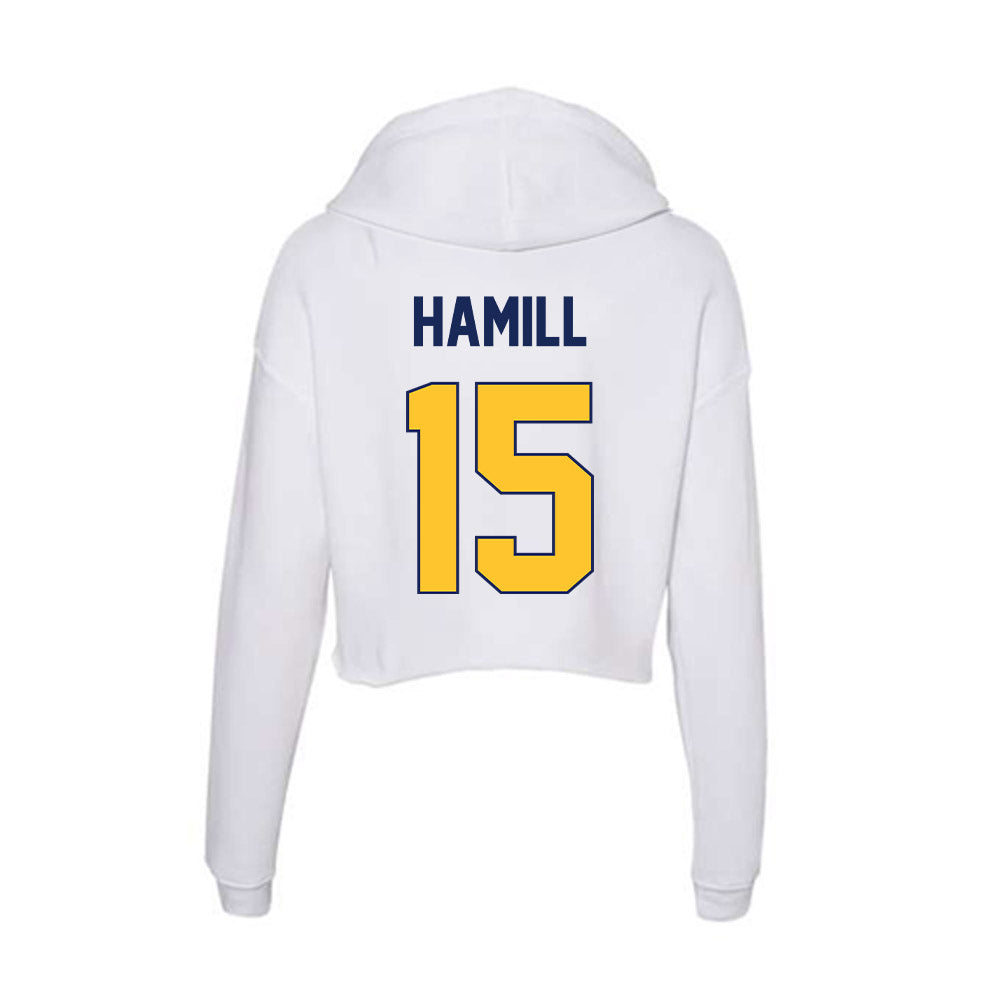 Marquette - NCAA Men's Lacrosse : Matt Hamill - Women's Crop Fleece Hoodie-1