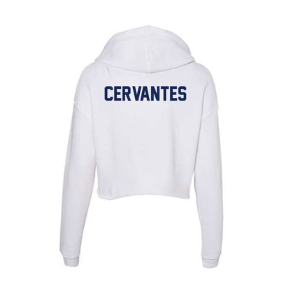 Marquette - NCAA Men's Golf : Vincent Cervantes - Women's Crop Fleece Hoodie-1