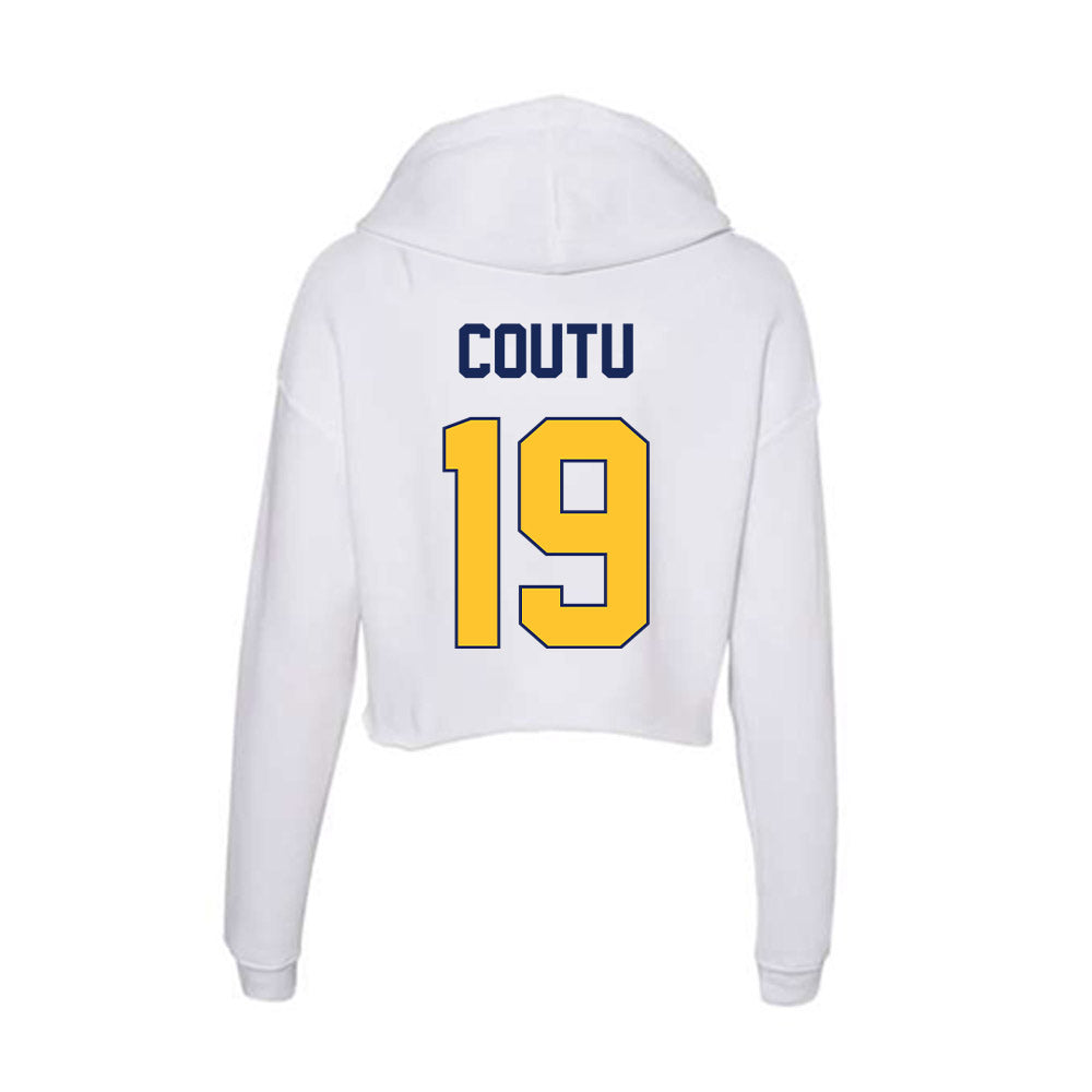 Marquette - NCAA Men's Lacrosse : Connor Coutu - Women's Crop Fleece Hoodie-1