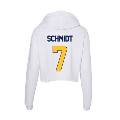 Marquette - NCAA Women's Volleyball : Keira Schmidt - Women's Crop Fleece Hoodie-1