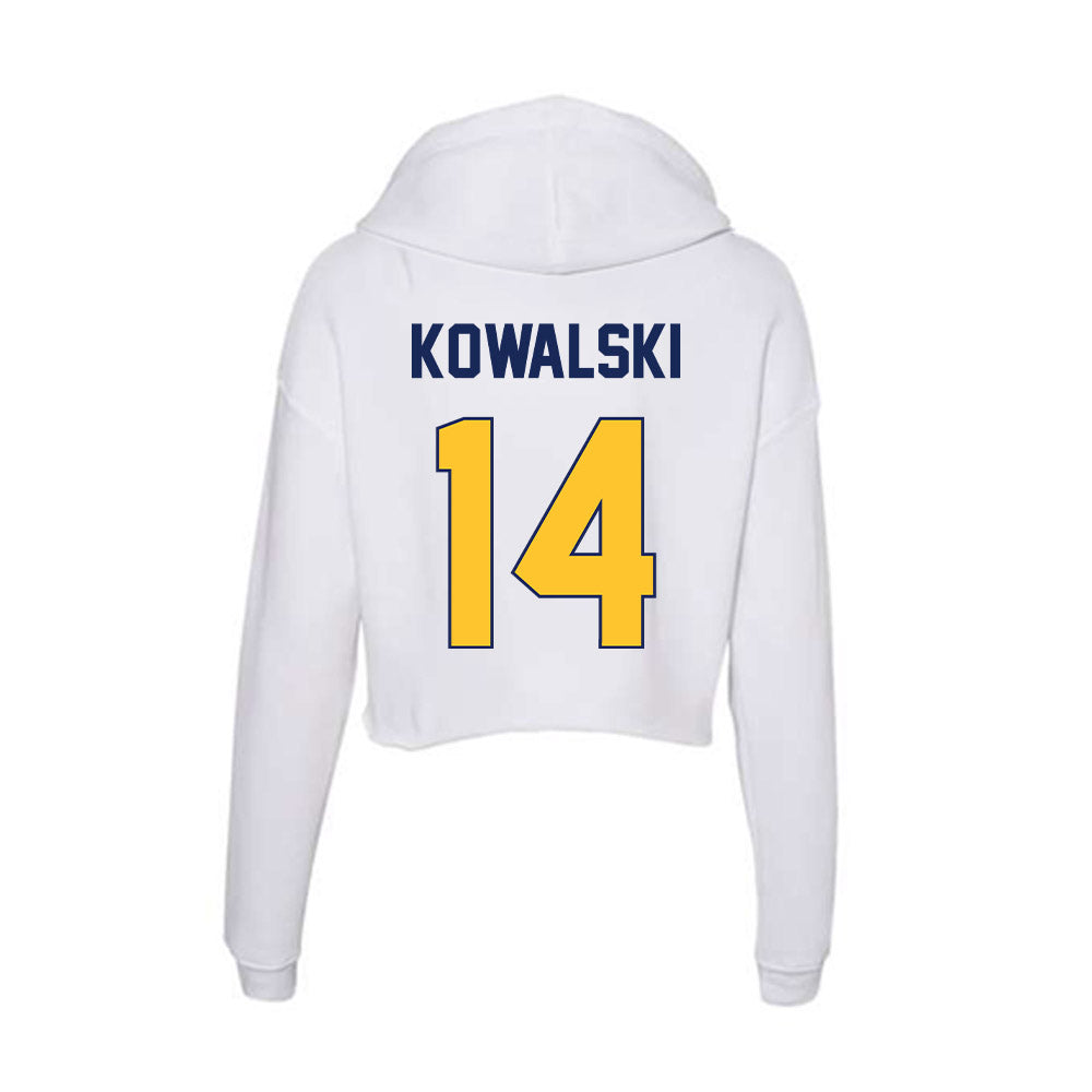 Marquette - NCAA Women's Volleyball : Annika Kowalski - Women's Crop Fleece Hoodie-1