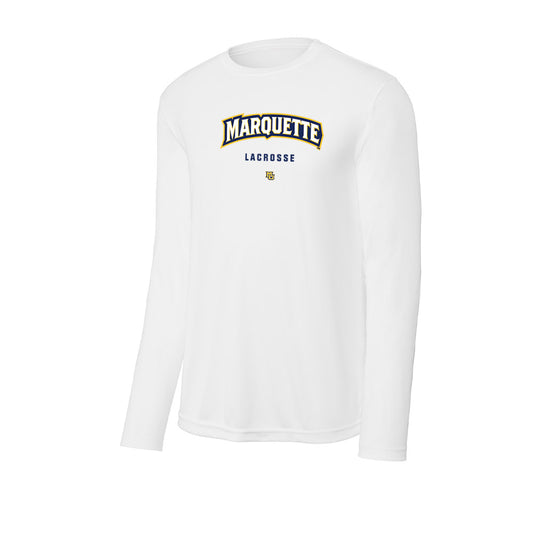 Marquette - NCAA Men's Lacrosse : David Lamarca - Activewear Long Sleeve T-Shirt-0