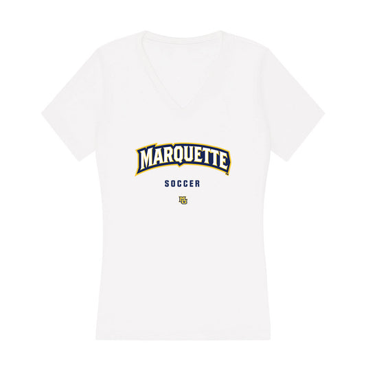 Marquette - NCAA Men's Soccer : Adam Mekrami - Women's V-Neck T-Shirt-0