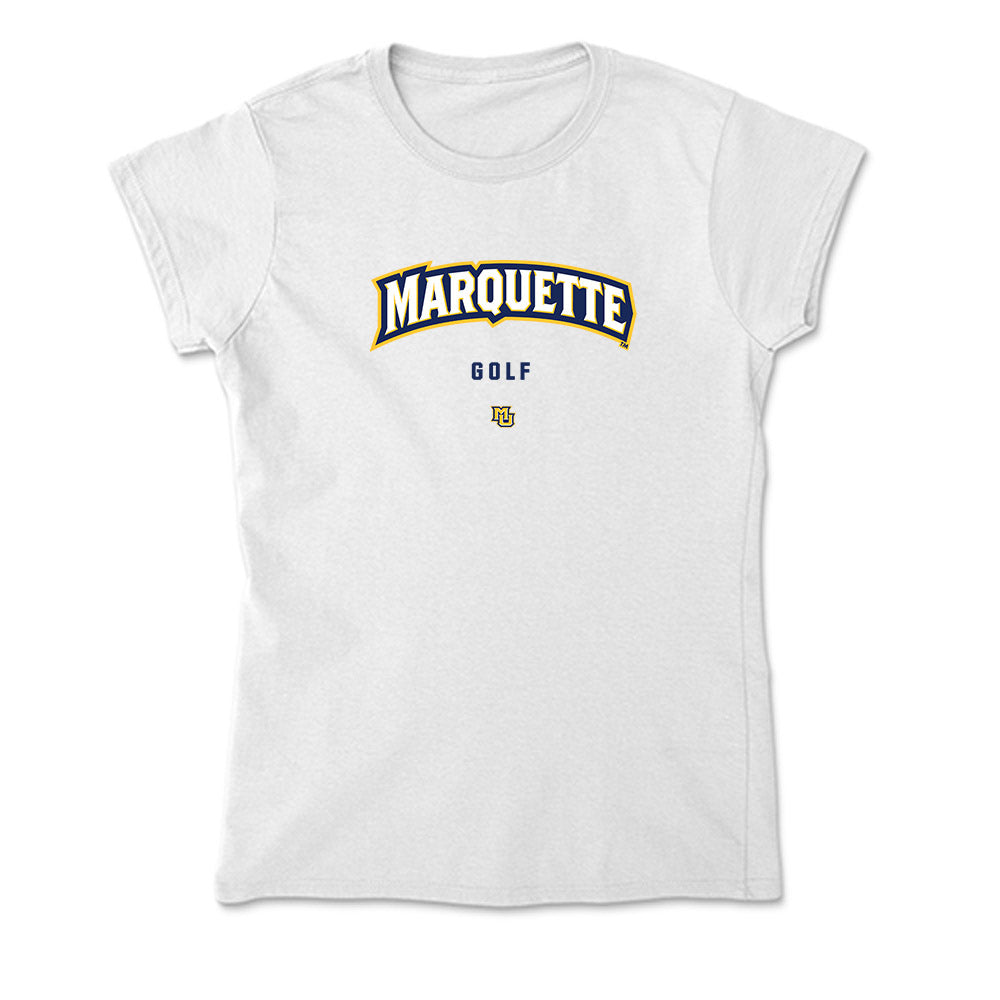 Marquette - NCAA Men's Golf : Vincent Cervantes - Soft Style Women’s T-Shirt-0