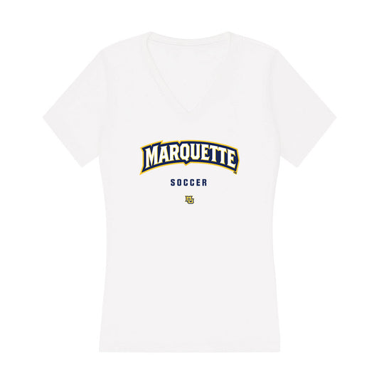 Marquette - NCAA Men's Soccer : Tristan Ronnestad-Stevens - Women's V-Neck T-Shirt-0