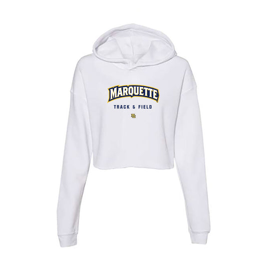 Marquette - NCAA Men's Track & Field : Will Waterstradt - Women's Crop Fleece Hoodie-0