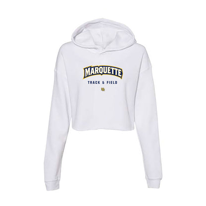 Marquette - NCAA Women's Track & Field : Kassidy Papa - Women's Crop Fleece Hoodie-0