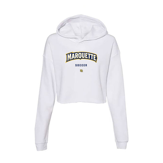 Marquette - NCAA Men's Soccer : Mateo Stoka - Women's Crop Fleece Hoodie-0