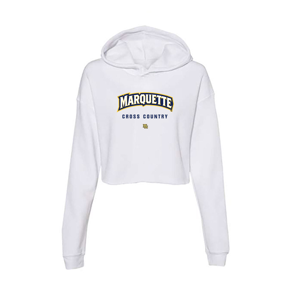 Marquette - NCAA Men's Cross Country : Sam Chandler - Women's Crop Fleece Hoodie-0
