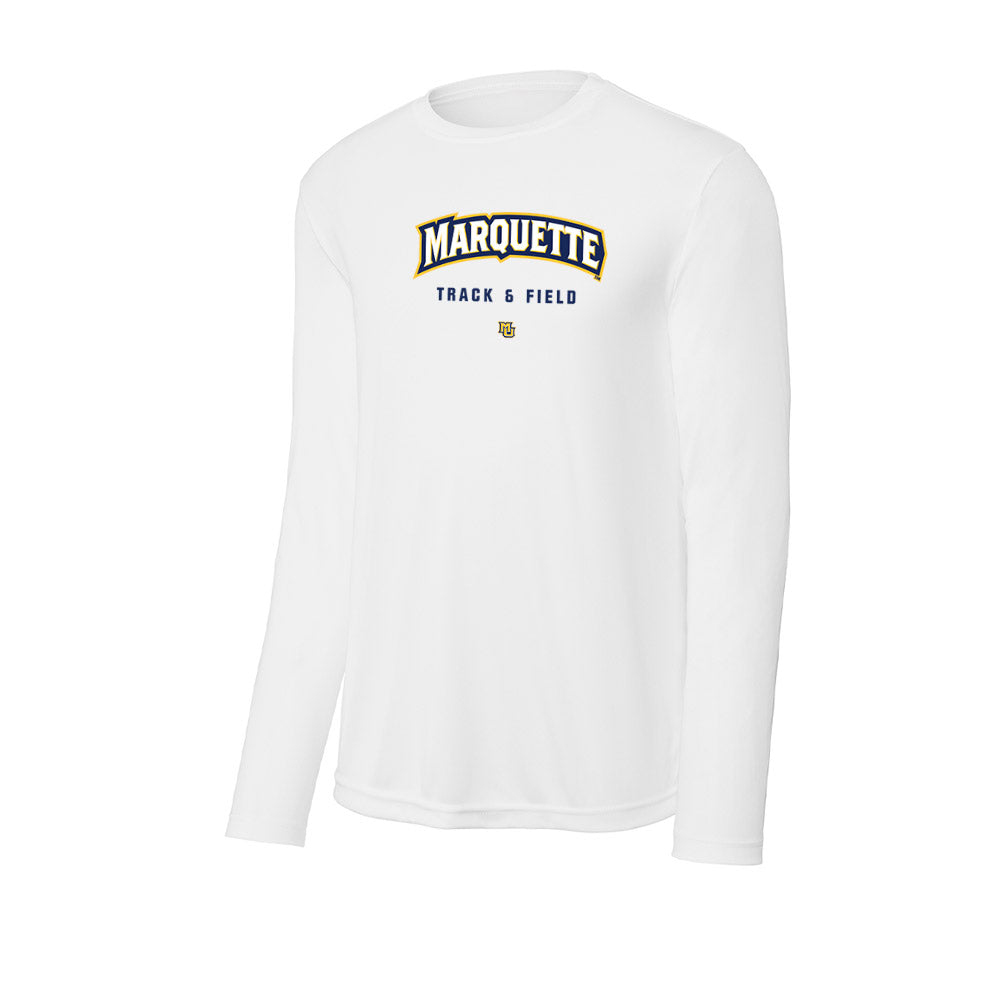 Marquette - NCAA Men's Track & Field : Jack Chadwick - Activewear Long Sleeve T-Shirt-0